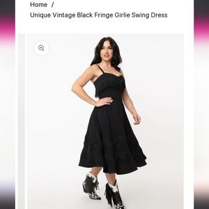 Swing girl fringe dress